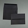 JAM Paper A2 Invitation Envelopes, 4.375 x 5.75, Black Linen, Bulk 250/Box (64345H)~#|#~sp129636700_sc7