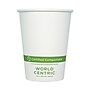 World Centric Paper Hot Cups, 12 oz, White, 1,000/Carton~#|#~sp129722557_sc7