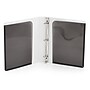 Poppin 1" 3-Ring Non-View Binders, D-Ring, Dark Gray, 6/Pack (108671)~#|#~sp129820034_sc7