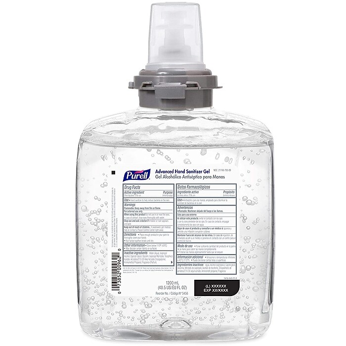 PURELL Advanced 70% Alcohol Gel Hand Sanitizer Refill for TFX
