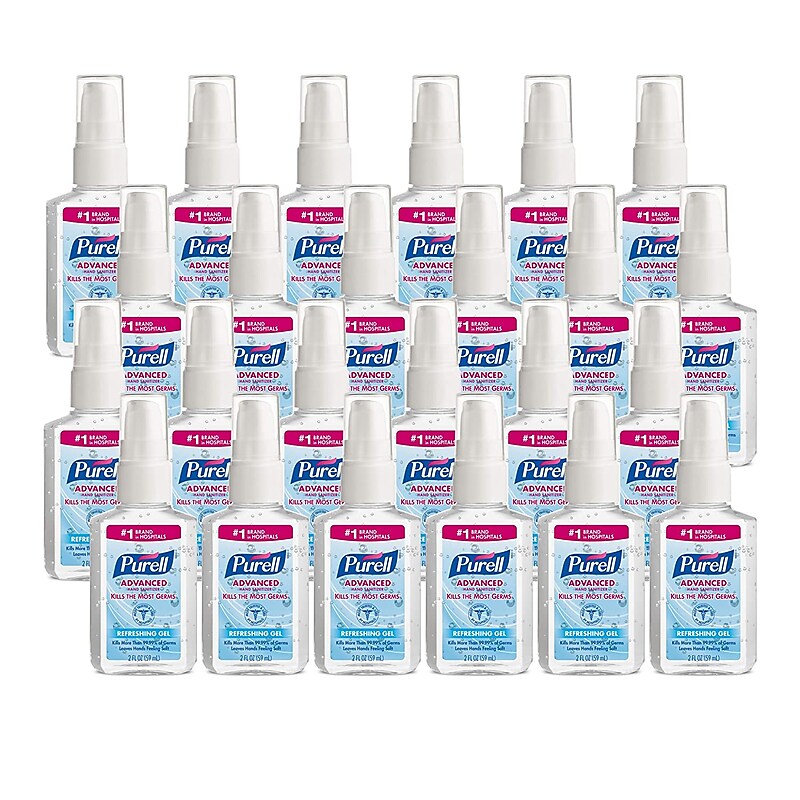 PURELL Advanced 70% Alcohol Gel Hand Sanitizer, Clean Scent, 2 oz., 24/Carton (960624) image 1