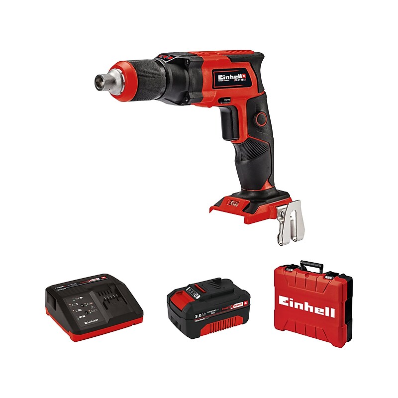 Einhell TE-DY 18 Li Power X-Change Drywall Screwdriver with 3Ah Battery and Charger (KIT-4259985) image 1