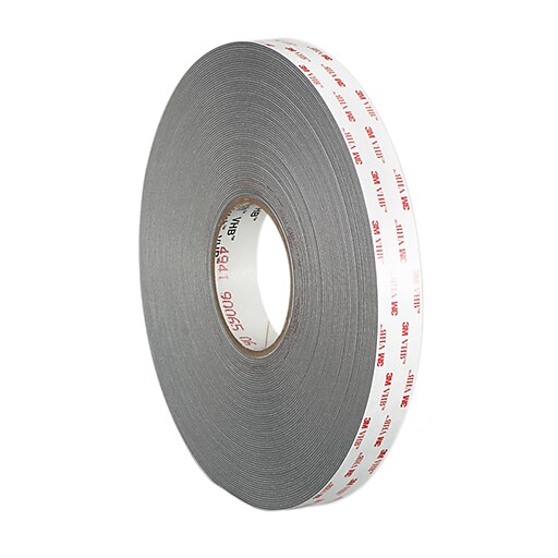 4941-Gray-1/2inx36yd-VHB Acrylic Foam Tape 4941 Gray 1/2in x 36yd Pack of 1 