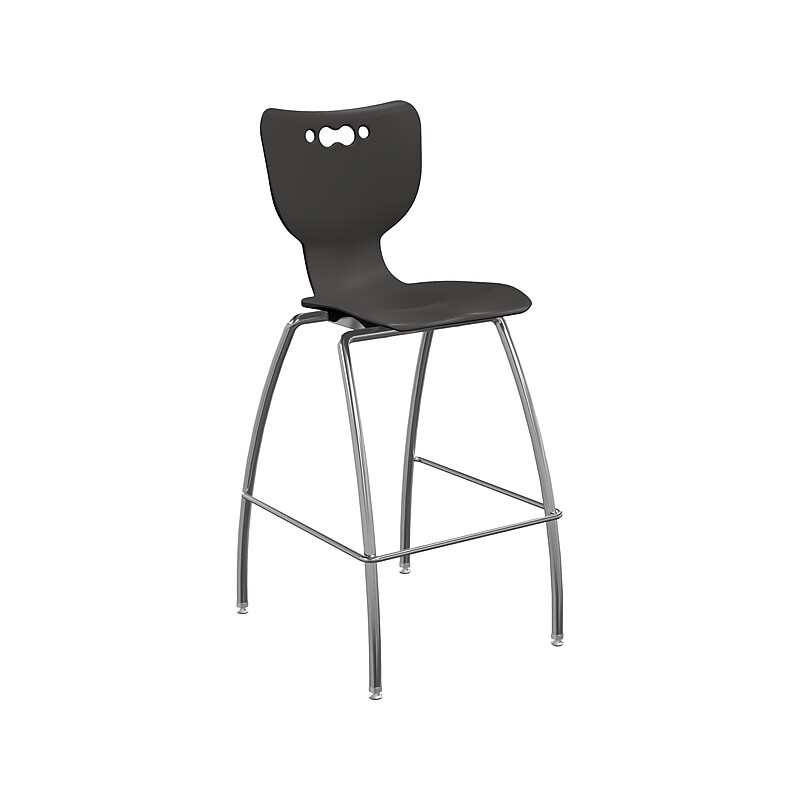 MooreCo Hierarchy Polypropylene Kids Stool, Black (53221BlakNACH) image 1