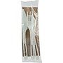 World Centric TPLA Cutlery Set, Knife/Fork/Spoon/Napkin, 6", White, 250/Carton~#|#~sp130556290_sc7