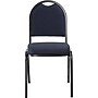 NPS 9200 Series Dome-Back Fabric Padded Stack Chair, Midnight Blue/Black Sandtex, 4 Pack (9254-BT/4)~#|#~sp130557171_sc7
