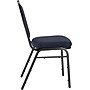 NPS 9200 Series Dome-Back Fabric Padded Stack Chair, Midnight Blue/Black Sandtex, 4 Pack (9254-BT/4)~#|#~sp130557172_sc7