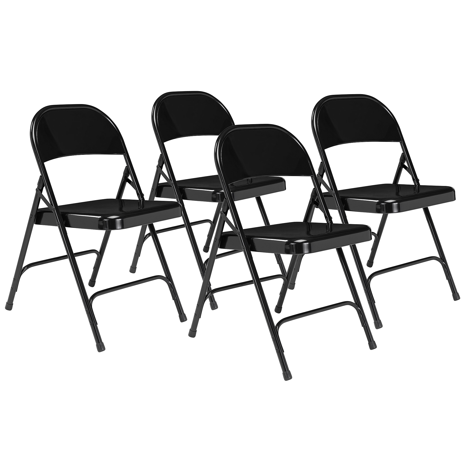 NPS 50 Series Metal All-Steel Folding Chair, Black, 4/Pack (510/4) Sansujyuku sansujyuku.com