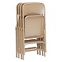 NPS 300 Series Premium All-Steel Triple Brace Double Hinge Folding Chair, Beige, 4/Pack (301/4)~#|#~sp130557200_sc7