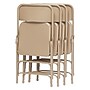 NPS 300 Series Premium All-Steel Triple Brace Double Hinge Folding Chair, Beige, 4/Pack (301/4)~#|#~sp130557204_sc7