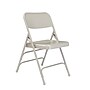 NPS 300 Series Premium All-Steel Triple Brace Double Hinge Folding Chair, Gray, 4/Pack (302/4)~#|#~sp130557219_sc7