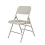 NPS 300 Series Premium All-Steel Triple Brace Double Hinge Folding Chair, Gray, 4/Pack (302/4)~#|#~sp130557220_sc7