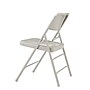 NPS 300 Series Premium All-Steel Triple Brace Double Hinge Folding Chair, Gray, 4/Pack (302/4)~#|#~sp130557222_sc7