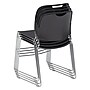 NPS 8500 Series Hi-Tech Ultra-Compact Plastic Stacking Chair, Gunmetal/Chrome, 4/Pack (8502/4)~#|#~sp130557324_sc7