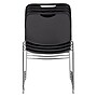 NPS 8500 Series Hi-Tech Ultra-Compact Plastic Stacking Chair, Gunmetal/Chrome, 4/Pack (8502/4)~#|#~sp130557325_sc7