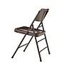 NPS 300 Series Premium All-Steel Triple Brace Double Hinge Folding Chair, Brown, 4/Pack (303/4)~#|#~sp130557330_sc7