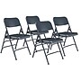 NPS 300 Series Premium All-Steel Triple Brace Double Hinge Folding Chair, Char-Blue, 4/Pack (304/4)~#|#~sp130557338_sc7