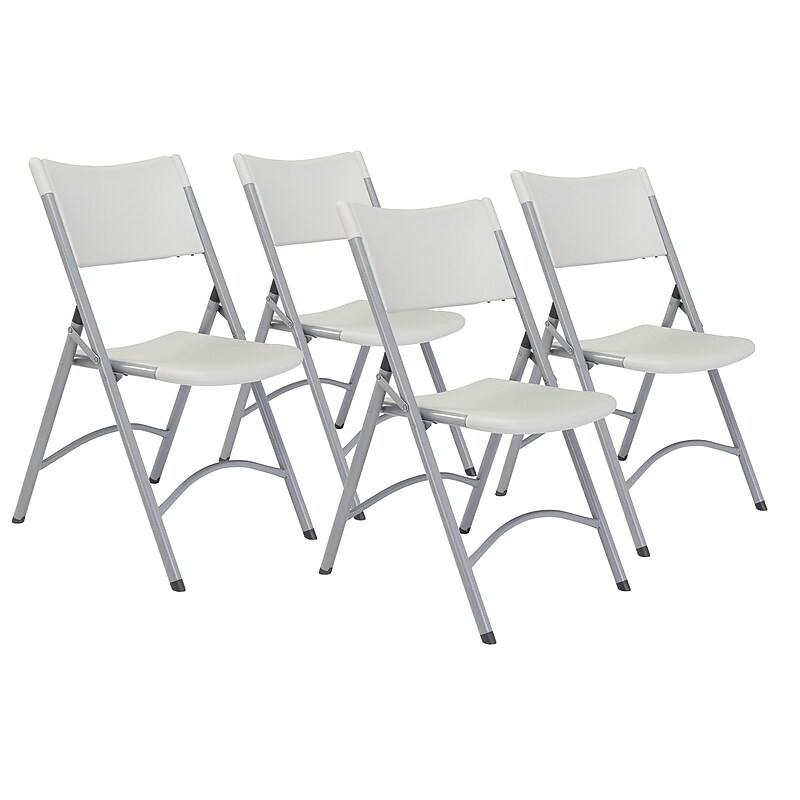NPS 600 Series Plastic Banquet/Reception Chairs, Speckled Gray, 4 Pack (602/4) image 1