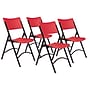 NPS 600 Series Plastic Folding Chair, Red/Black, 4/Pack (640/4)~#|#~sp130557380_sc7