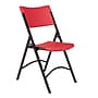 NPS 600 Series Plastic Folding Chair, Red/Black, 4/Pack (640/4)~#|#~sp130557381_sc7