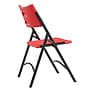 NPS 600 Series Plastic Folding Chair, Red/Black, 4/Pack (640/4)~#|#~sp130557388_sc7