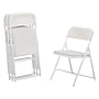 NPS 800 Series Plastic/Poly Premium Light-Weight Folding Chair, Bright White, 4/Pack (821/4)~#|#~sp130557394_sc7