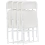 NPS 800 Series Plastic/Poly Premium Light-Weight Folding Chair, Bright White, 4/Pack (821/4)~#|#~sp130557399_sc7