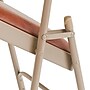 NPS 1200 Series Premium Vinyl Padded Folding Chair, Honey Brown/Beige, 4/Pack (1203/4)~#|#~sp130557419_sc7