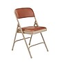 NPS 1200 Series Premium Vinyl Padded Folding Chair, Honey Brown/Beige, 4/Pack (1203/4)~#|#~sp130557426_sc7
