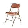 NPS 1200 Series Premium Vinyl Padded Folding Chair, Honey Brown/Beige, 4/Pack (1203/4)~#|#~sp130557427_sc7