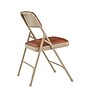 NPS 1200 Series Premium Vinyl Padded Folding Chair, Honey Brown/Beige, 4/Pack (1203/4)~#|#~sp130557428_sc7