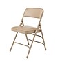 NPS 1300 Series Premium Vinyl Padded Triple Brace Double Hinge Folding Chair, French Beige/Beige, 4/Pack (1301/4)~#|#~sp130557438_sc7