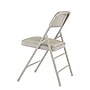 NPS 1300 Series Premium Vinyl Padded Triple Brace Double Hinge Folding Chair, Warm Gray, 4/Pack (1302/4)~#|#~sp130557442_sc7