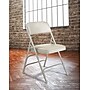 NPS 1300 Series Premium Vinyl Padded Triple Brace Double Hinge Folding Chair, Warm Gray, 4/Pack (1302/4)~#|#~sp130557448_sc7