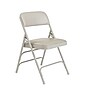 NPS 1300 Series Premium Vinyl Padded Triple Brace Double Hinge Folding Chair, Warm Gray, 4/Pack (1302/4)~#|#~sp130557449_sc7