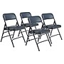NPS 1300 Series Vinyl Padded Triple Brace Double Hinge Premium Folding Chair, Dark Midnight Blue, 4/Pack (1304/4)~#|#~sp130557453_sc7