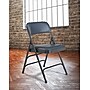 NPS 1300 Series Vinyl Padded Triple Brace Double Hinge Premium Folding Chair, Dark Midnight Blue, 4/Pack (1304/4)~#|#~sp130557457_sc7