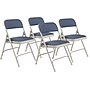 NPS 2200 Series Fabric Padded Premium Folding Chairs, Imperial Blue, 4/Pack (2205/4)~#|#~sp130557461_sc7