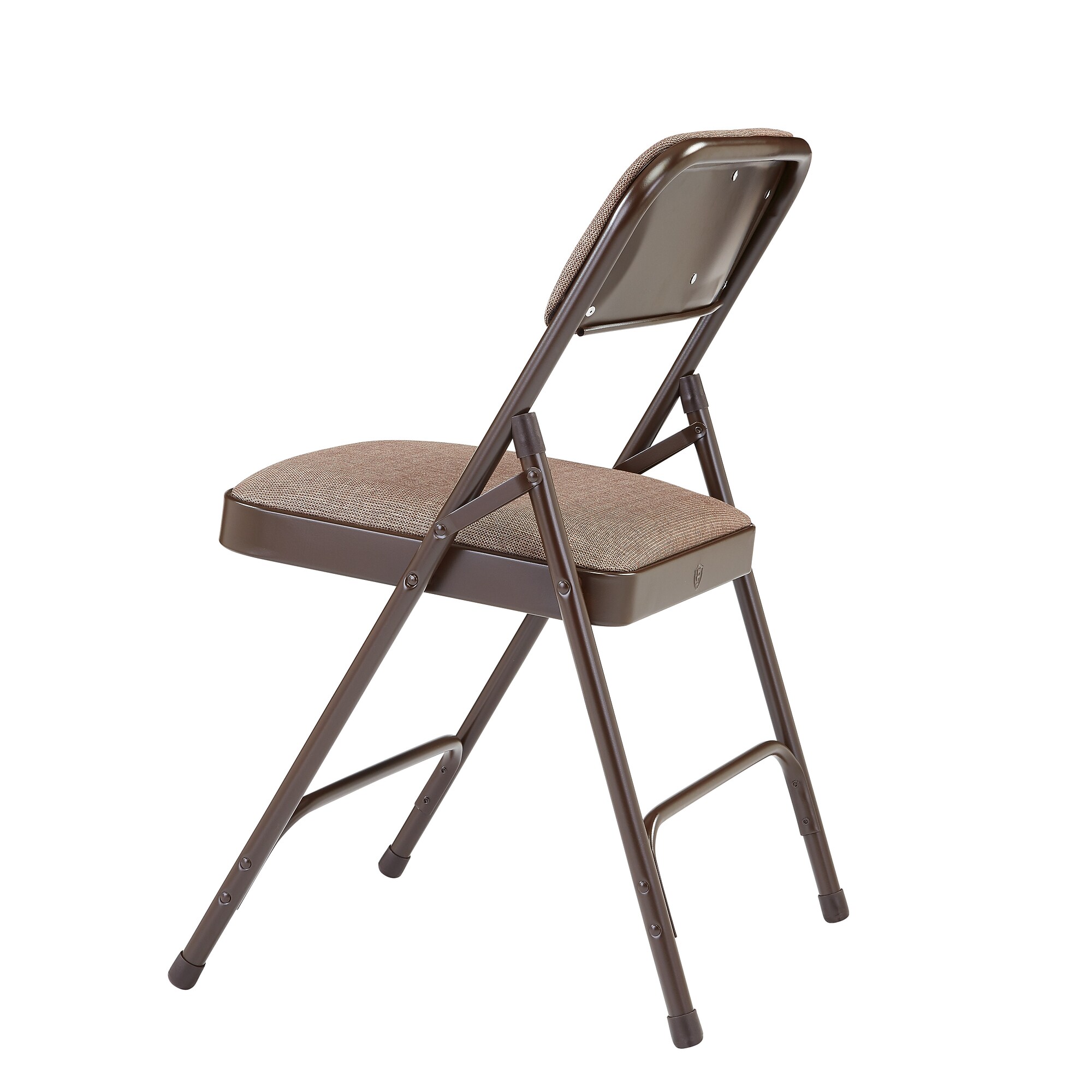 NPS 2200 Series Premium Fabric Padded Folding Chair, Russet Walnut, 4/Pack (2207/4) Sansujyuku sansujyuku.com