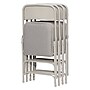 NPS 2300 Series Fabric Padded Triple Brace, Double Hinge Premium Folding Chairs, Graystone/Gray, 4/Pack (2302/4)~#|#~sp130557512_sc7