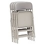 NPS 2300 Series Fabric Padded Triple Brace, Double Hinge Premium Folding Chairs, Graystone/Gray, 4/Pack (2302/4)~#|#~sp130557514_sc7