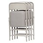 NPS 2300 Series Fabric Padded Triple Brace, Double Hinge Premium Folding Chairs, Graystone/Gray, 4/Pack (2302/4)~#|#~sp130557515_sc7