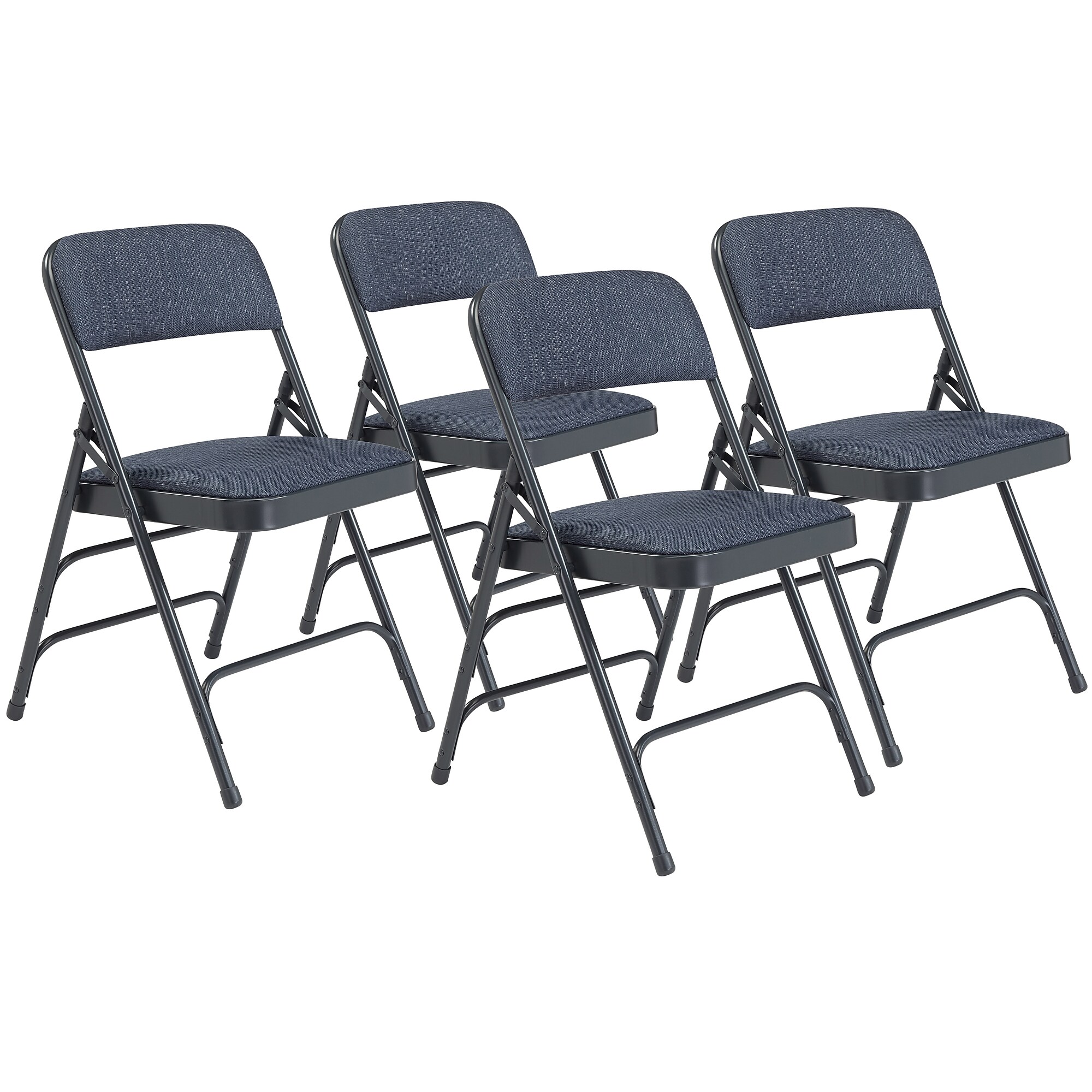 NPS 2300 Series Fabric Padded Triple Brace, Double Hinge Premium Folding Chairs, Imperial Blue, 4/Pack (2304/4) Sansujyuku sansujyuku.com