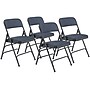 NPS 2300 Series Fabric Padded Triple Brace, Double Hinge Premium Folding Chairs, Imperial Blue, 4/Pack (2304/4)~#|#~sp130557523_sc7
