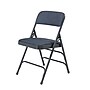 NPS 2300 Series Fabric Padded Triple Brace, Double Hinge Premium Folding Chairs, Imperial Blue, 4/Pack (2304/4)~#|#~sp130557524_sc7