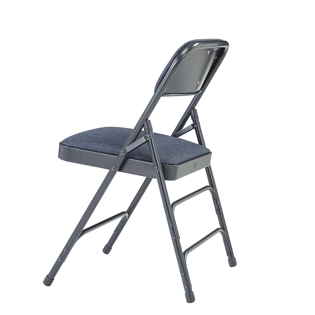 Side angle of folding chair with backrest