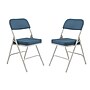 NPS 3200 Series Premium 2" Fabric Padded Folding Chair, Regal Blue/Gray, 2/Pack (3215/2)~#|#~sp130557541_sc7