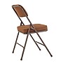 NPS 3200 Series Premium 2" Fabric Padded Folding Chair, Antique Gold/Brown, 2/Pack (3219/2)~#|#~sp130557557_sc7
