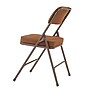 NPS 3200 Series Premium 2" Fabric Padded Folding Chair, Antique Gold/Brown, 2/Pack (3219/2)~#|#~sp130557558_sc7
