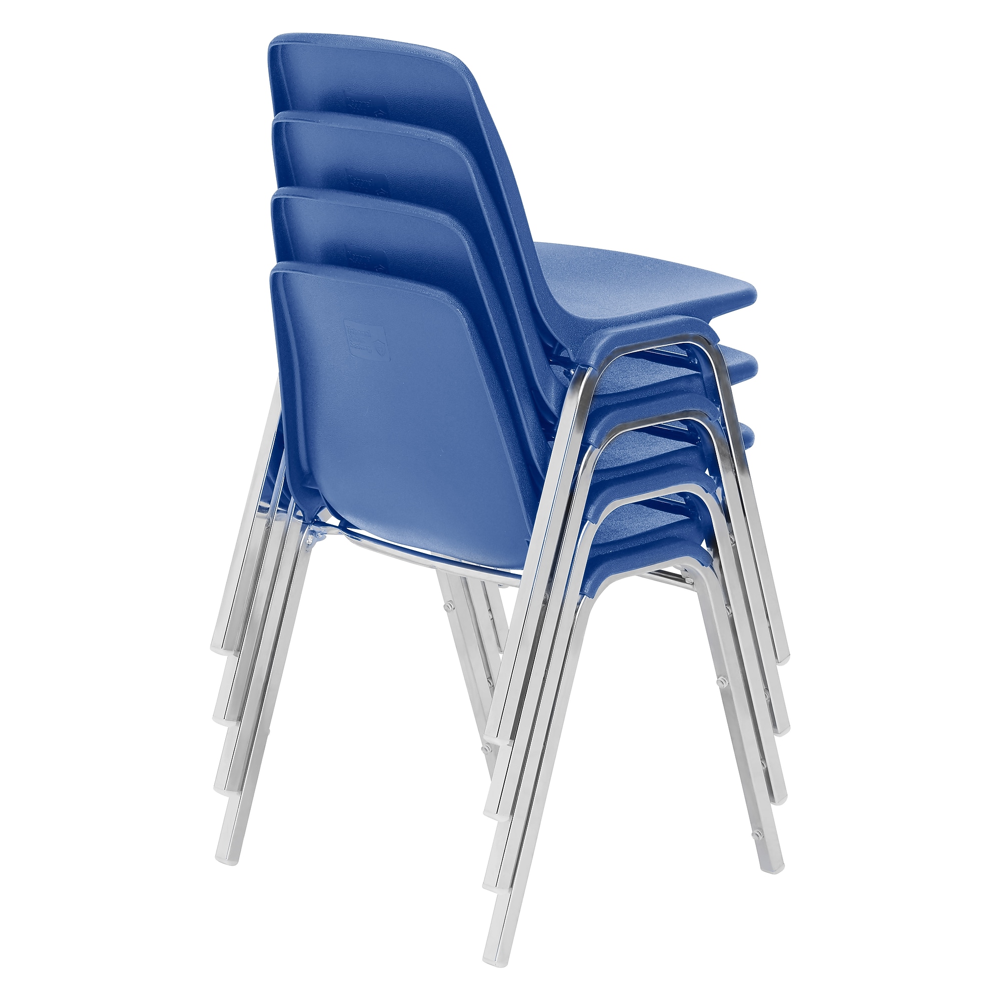 National Public Seating 8100 Series Poly Shell Stack Chair, Slate Blue, 4 Pack (8125/4) Sansujyuku sansujyuku.com